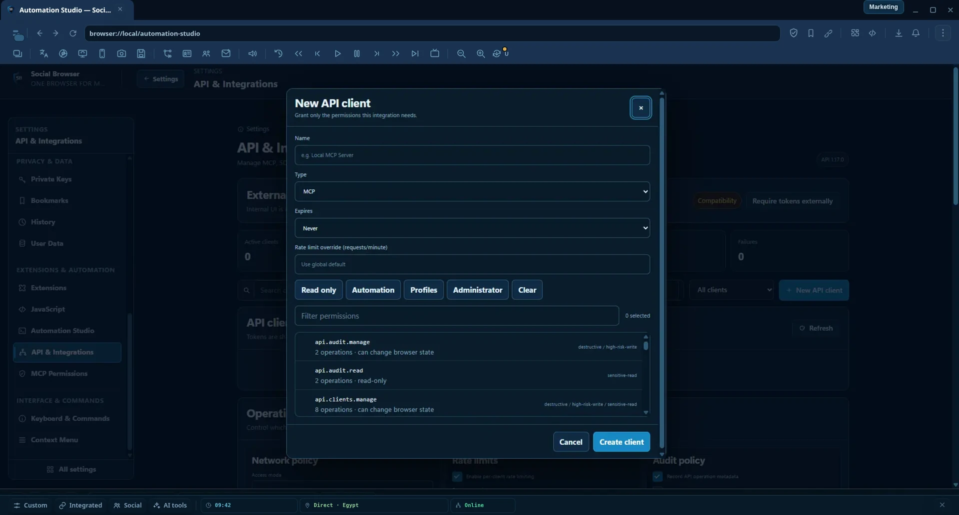 Automation Studio — Create Task
