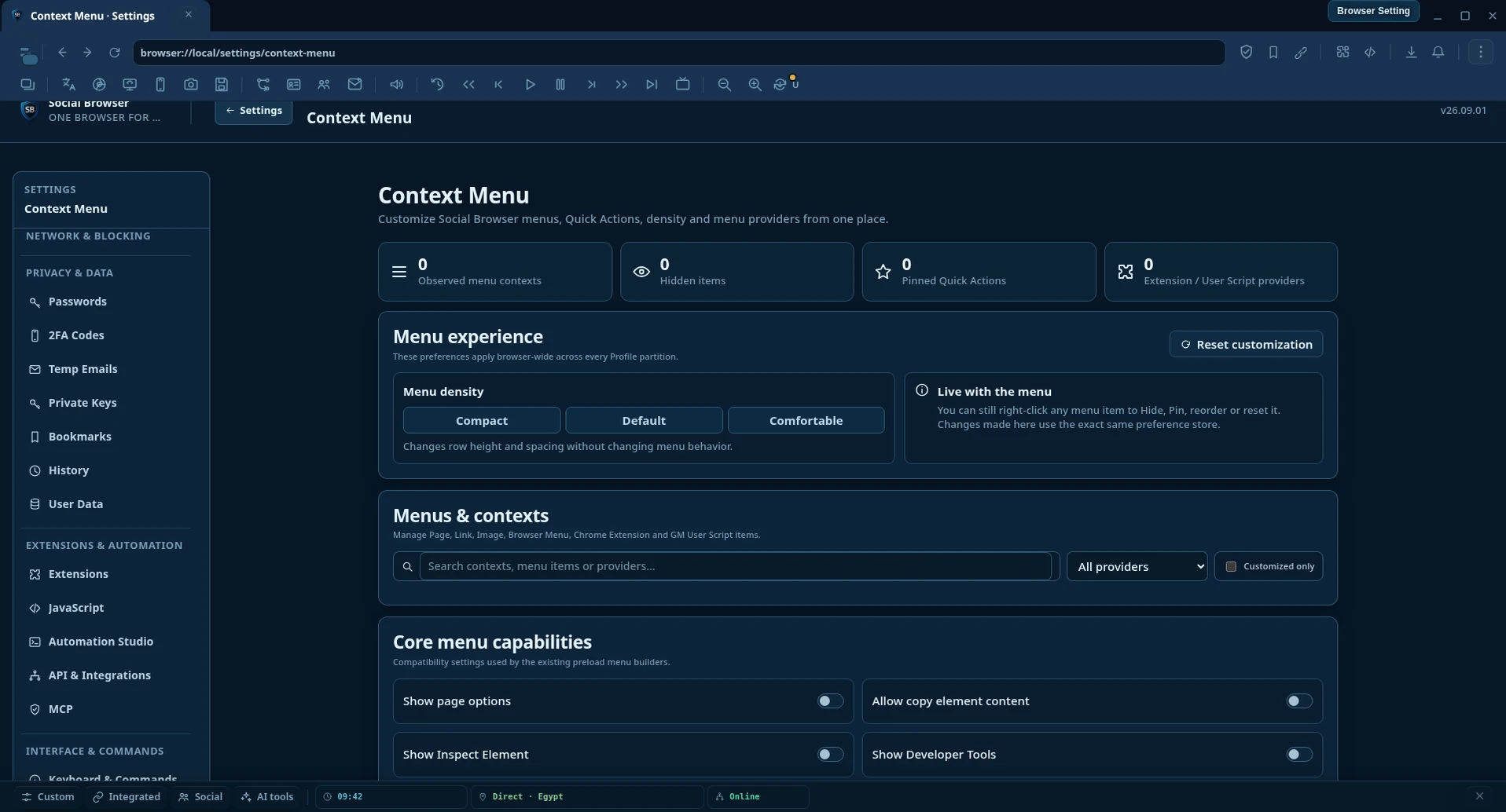 Context Menu