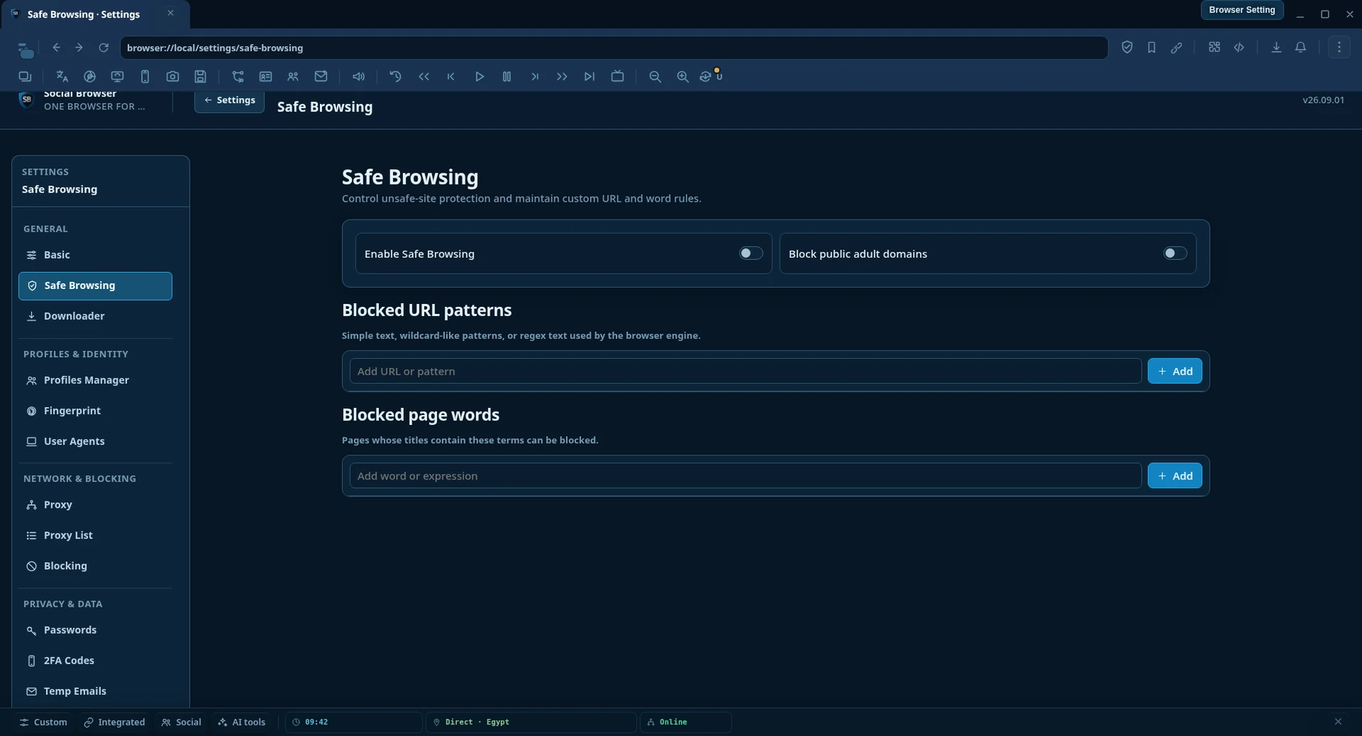Safe Browsing